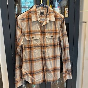 Todd Snyder Brown and Cream Plaid Shirt